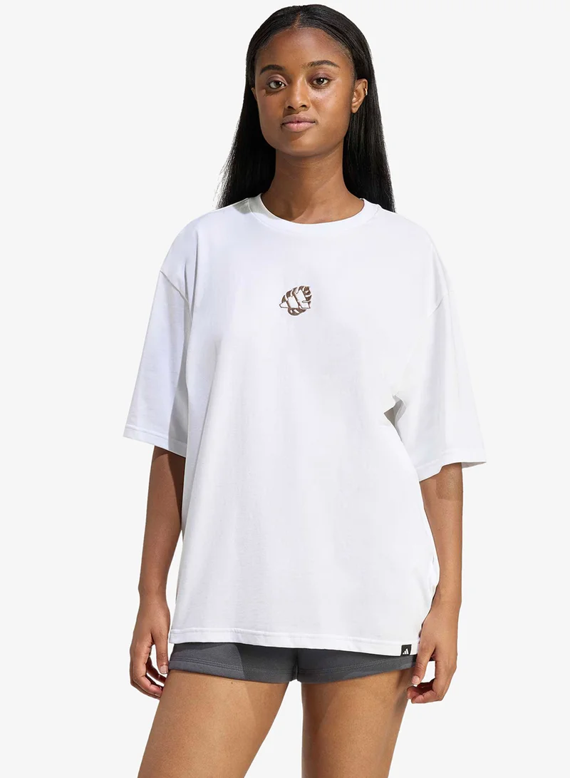 Adidas Animal Oversized Graphic T-Shirt