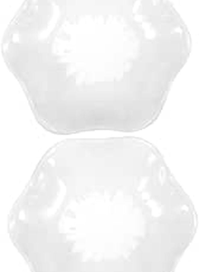 Bone White Porcelain Sauce Dishes Microwave Safe Condiment Bowls Set of 2 - Image 1