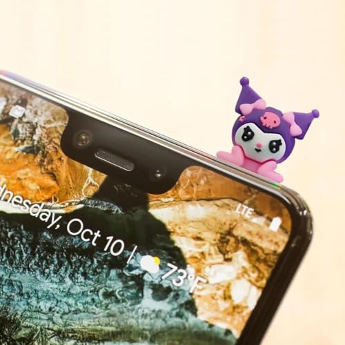 MeeTo 1Pcs Kuromi Peeking Character Sticker & Mini Figure Set Cute Cartoon Wall & Laptop Decor |Anime-Style Peek Stickers for Laptops, Monitors, Mirrors, Picture Frames, Doors & More Pack of 1 - Image 5