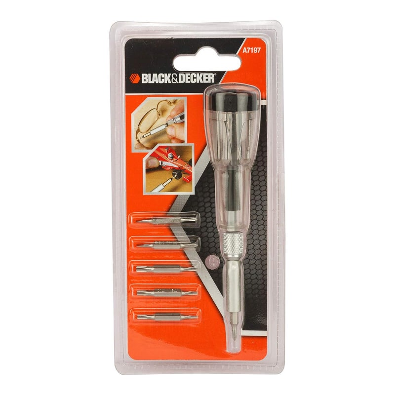 BLACK+DECKER BLACKDECKER A7197 12 in 1 Transparent Precision Pen Screwdriver - Image 1
