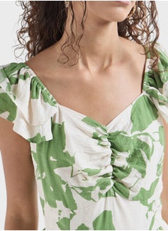 FAV Printed Sweetheart Neck Dress  - Image 3