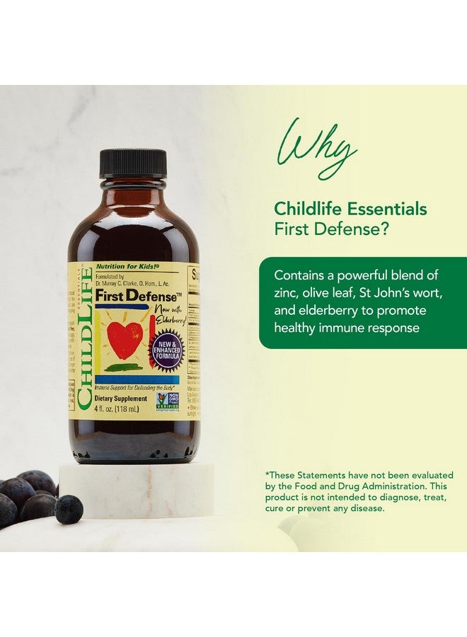 CHILDLIFE ESSENTIALS First Defense - Kids Immune Support, Immune Support for Kids, Toddlers 1-3, Babies 6 Months+, Vitamin Syrup with Elderberry, Zinc, Non GMO, Gluten Free - 4 Fl Oz (Pack of 3) - Image 3