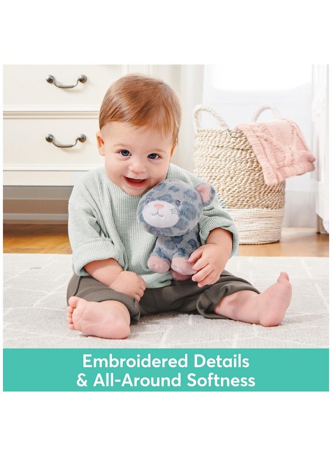 غاند دمية محشوة على شكل نمر من مجموعة Baby Safari Friends مع جرس، لعبة حسية للحيوانات المحشوة للأطفال والمواليد الجدد، باللون الرمادي/الوردي، 7 بوصات  - Image 5