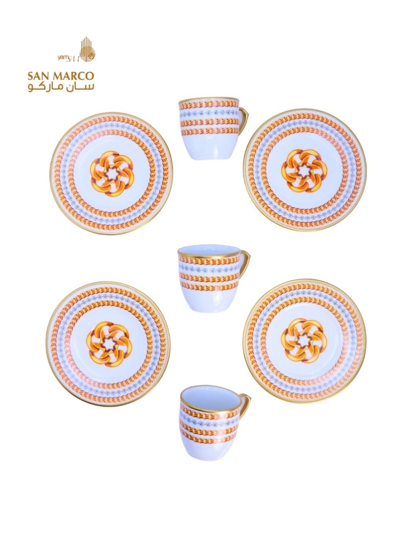San Marco فنجان قهوة تركي ملكي - 12 قطعة - Image 4