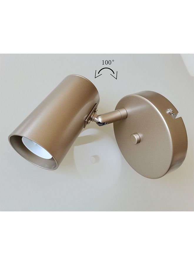 شاربدو مصباح حائط LED حديث لغرفة المعيشة وغرفة النوم قابل للدوران مصباح جداري للمدخل وغرفة الدراسة ضوء القراءة باللون الذهبي - Image 4