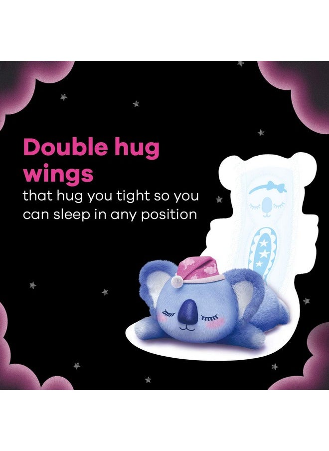 Whisper Bindazzz Nights Koala Soft Sanitary Pads 10 Xxl+ Pads Upto 0% Leaks 60% Longer & Wider Back Super Soft Topsheet Double Hug Wings Disposable Wrapper For Women  - Image 5