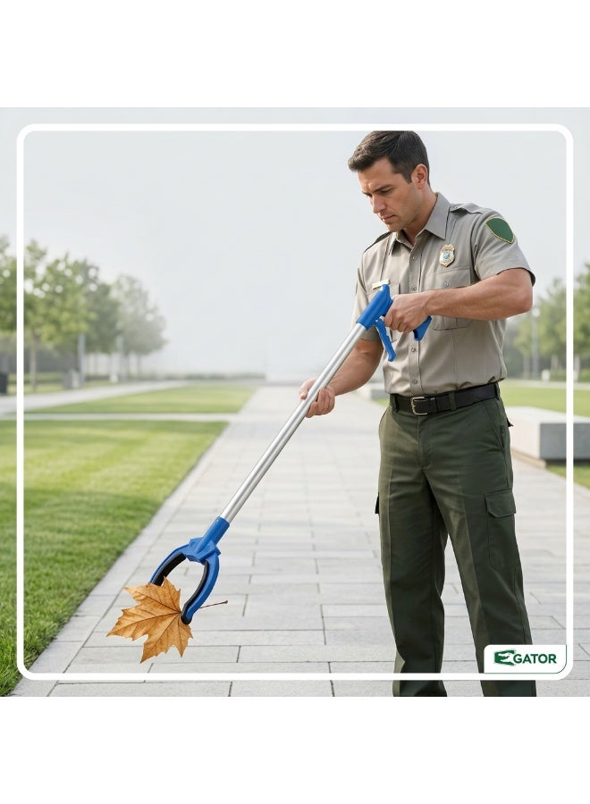 Gator Trash Grabber and Litter Nipper | Long Reach Pickup Tool with Trigger Jaws for Waste Collection Without Bending | 90 cm - Image 4