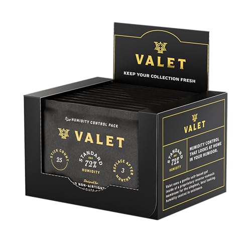 Valet 72% Two-Way Humidity Packs 12-Pack (60g), Bulk Two-Way Humidity Control Packs, Moisture Absorber for Wood & Airtight Storage, Made in USA - Image 1