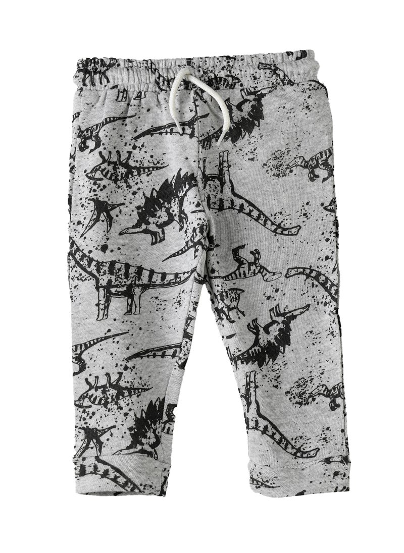JAM Boys Grey Dinosaur Joggers  - Image 1