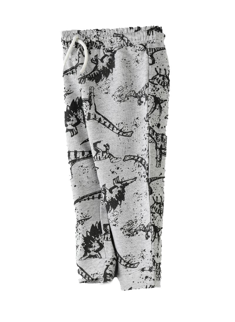 JAM Boys Grey Dinosaur Joggers  - Image 3