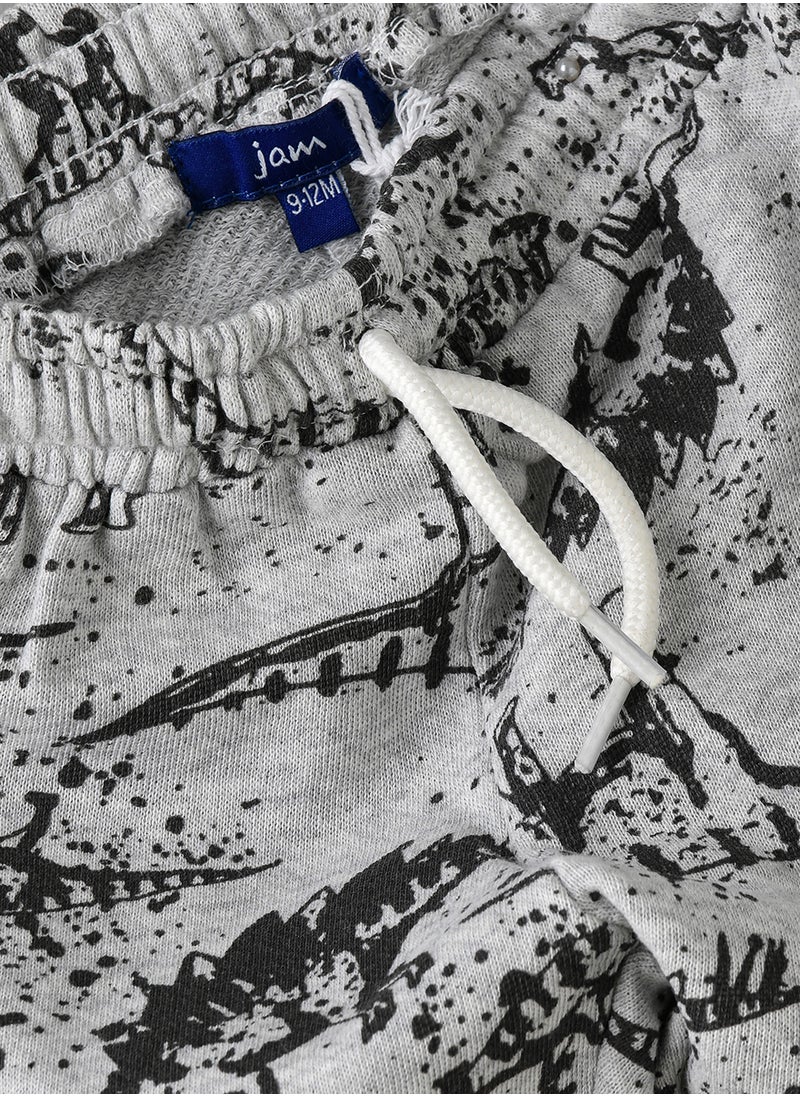 JAM Boys Grey Dinosaur Joggers  - Image 4