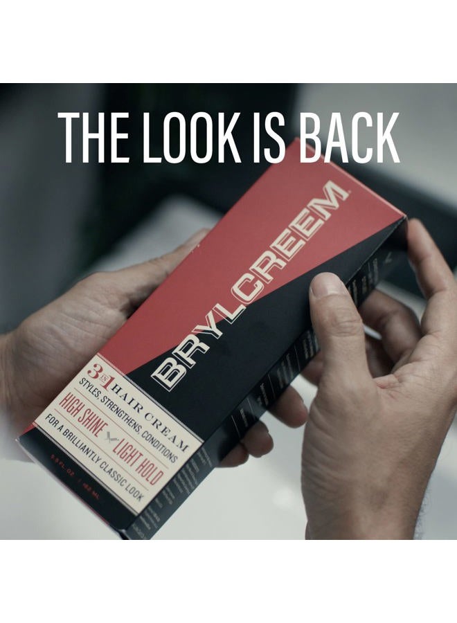 Brylcreem كريم الشعر الأصلي للرجال 3 في 1 عالي اللمعان لتصفيف الشعر وتقويته وترطيبه، خالٍ من الكحول، 5.5 أونصة - Image 5