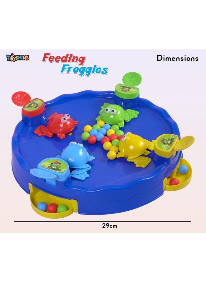 Toyshine Toyshine Foody Frogs Family Board Game, 4 Player Frog Toy Eat Beans Desktop Games for Kids 3 Years and Older  - Image 5