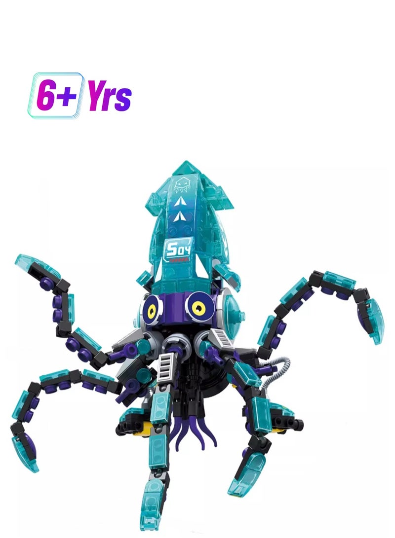 Luminous Underwater Creature Squid Boy Suitable Building Block Assembly Toys - Image 1
