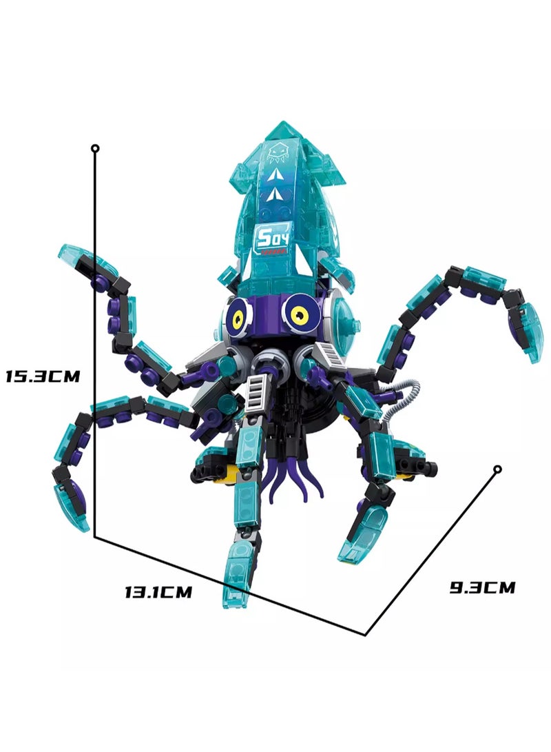 Luminous Underwater Creature Squid Boy Suitable Building Block Assembly Toys - Image 2