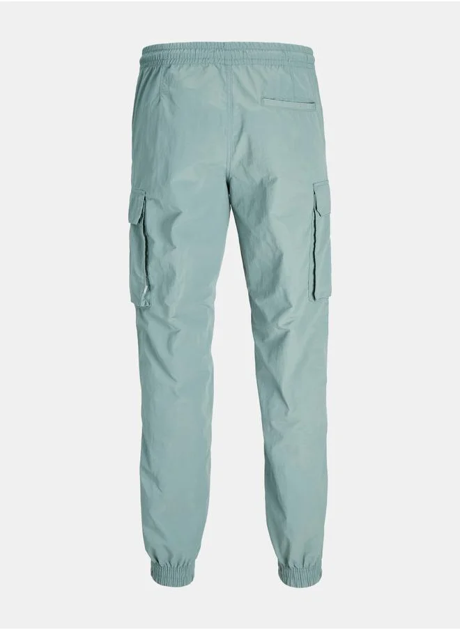 JACK & JONES Jack & Jones Solid Elastic Cuffed Tech Cargo Pants