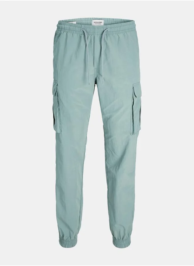 JACK & JONES Jack & Jones Solid Elastic Cuffed Tech Cargo Pants