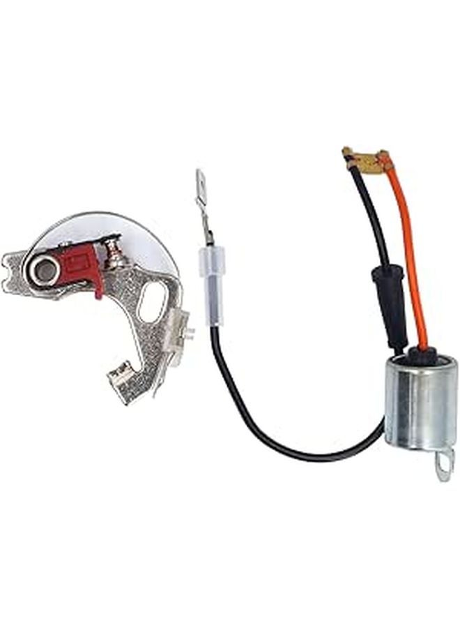 Distributor Points and Condenser Set for Type 43D4 43D6 45D4 45D6 Metal ABS Construction Enhanced Ignition - Image 1