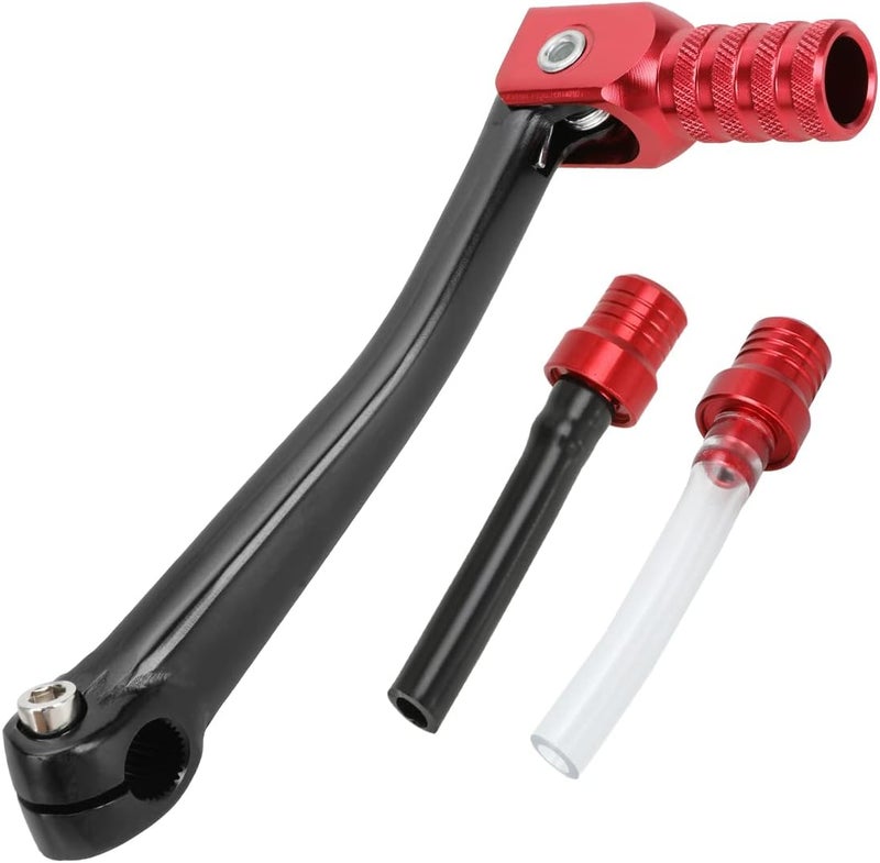 GREHUA CNC Aluminum Folding Motorcycle Shift Gear Lever with Breather Pipe - Image 1