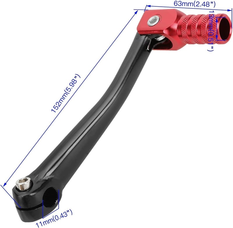 GREHUA CNC Aluminum Folding Motorcycle Shift Gear Lever with Breather Pipe - Image 3
