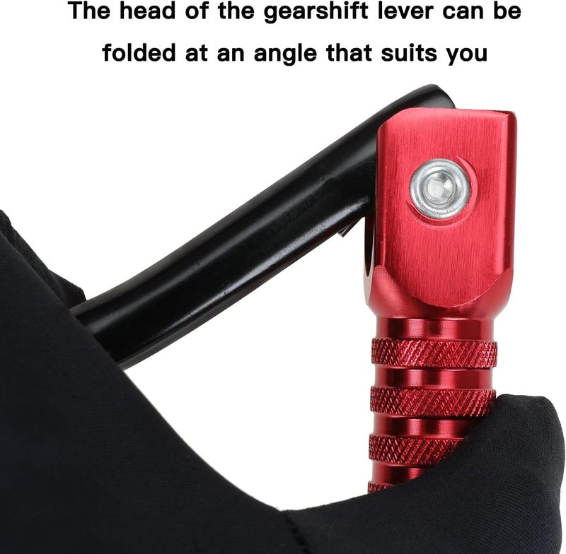 GREHUA CNC Aluminum Folding Motorcycle Shift Gear Lever with Breather Pipe - Image 4