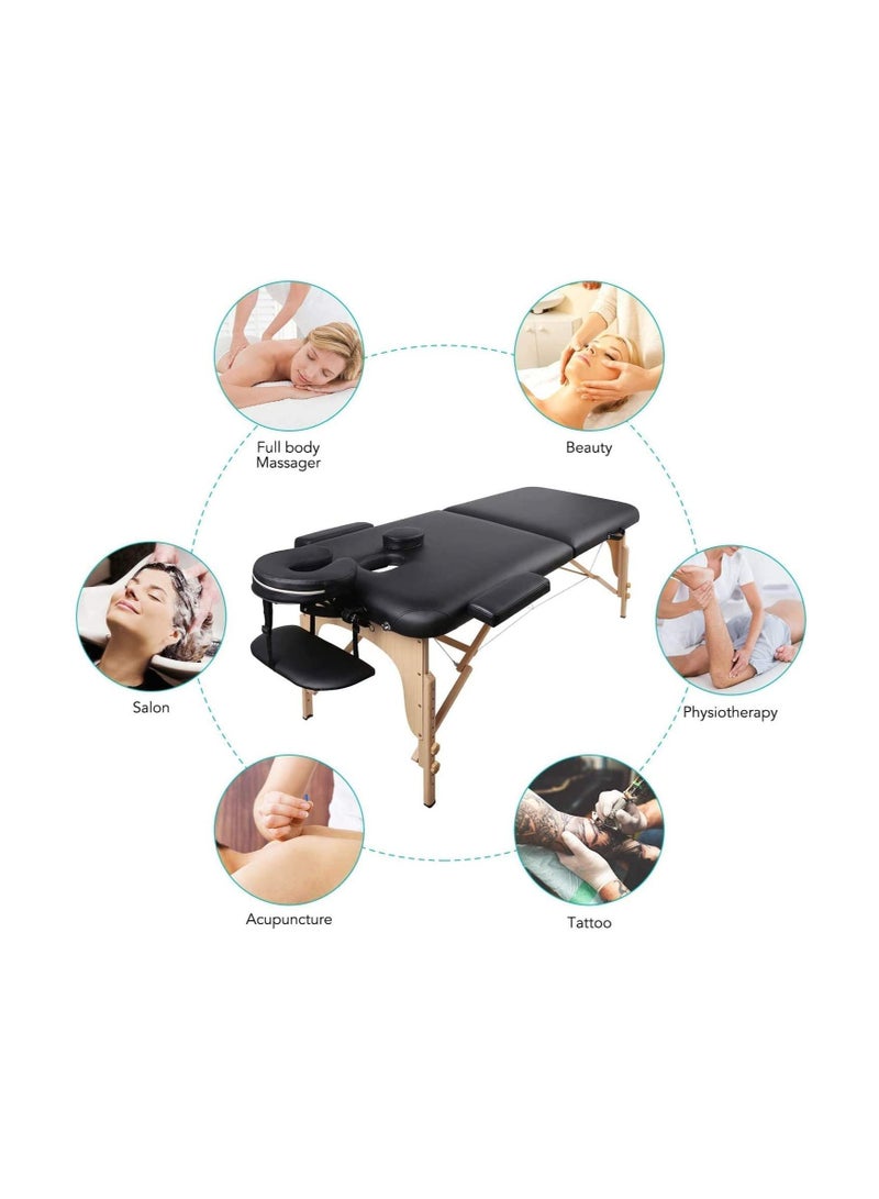 Salon System Folding Wooden Massage Bed - Image 5