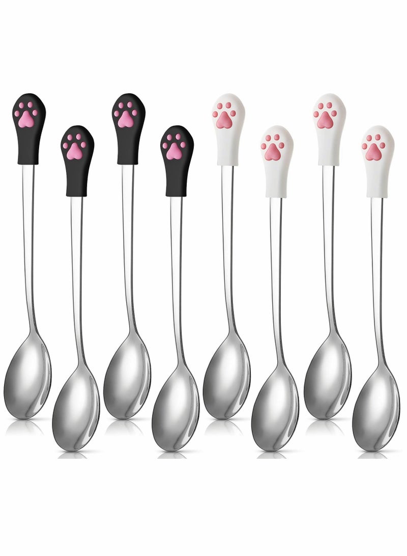 8-Piece Stainless Steel Coffee Spoon Set - Durable and Elegant Utensils for Coffee, Tea, and Dessert Enjoyment - Image 1