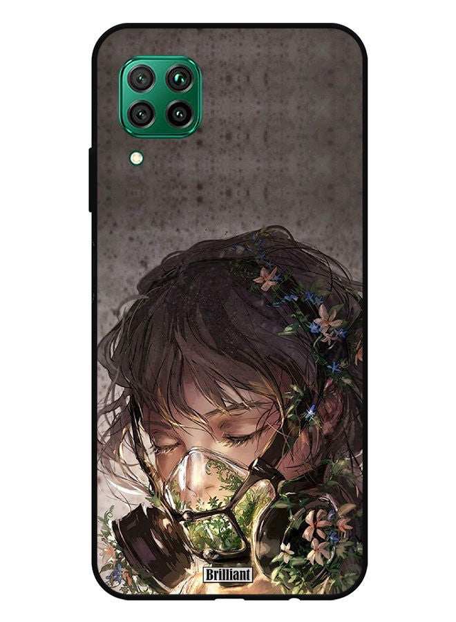 Brilliant غطاء واقي لهاتف هواوي نوفا 7i بتصميم زهور مميز - Image 1