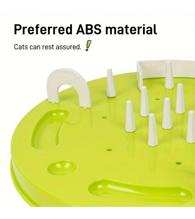 Green Slow Feeder Maze Bowl For Pet Cats Toy To Keep Entertained Prevent Choking - Image 4