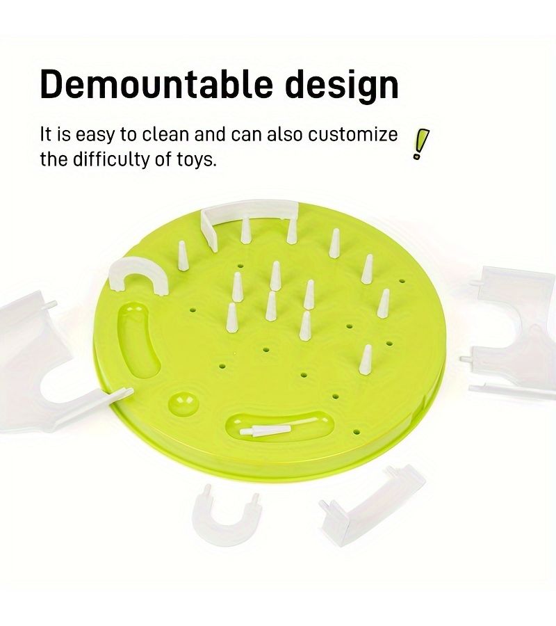 Green Slow Feeder Maze Bowl For Pet Cats Toy To Keep Entertained Prevent Choking - Image 5