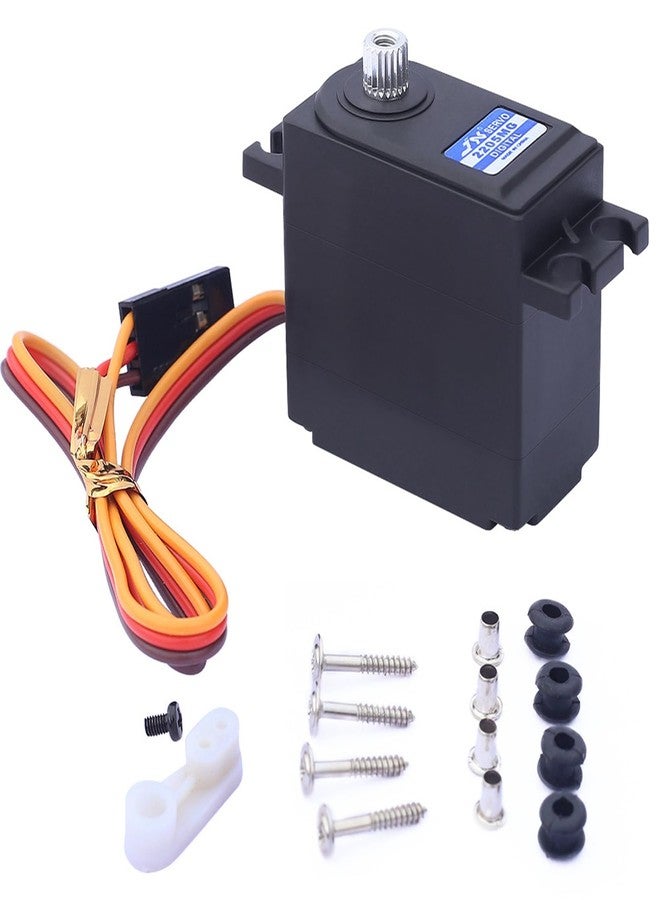 fyfracing Upgrade Metal Servo for Hyper Go 1/14 H14bm RC Car，Upgrade Digital Metal Servo Spare Parts for Jetwood DEERC 1:14 MJX 14209 14210,Not Suitable for 14301/14302 - Image 3