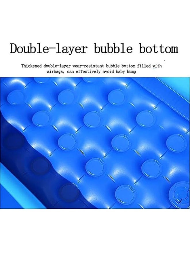 Children's inflatable swimming pool, adult leisure swimming pool, family swimming pool are suitable for outdoor garden summer water party inflatable swimming pool (130*90*50CM) - Image 5
