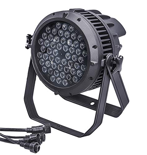MADOWL Led Stage Lights, 54x3w RGBW Waterproof Led Par Light, IP67 DMX Outdoor LED Uplight - Image 1