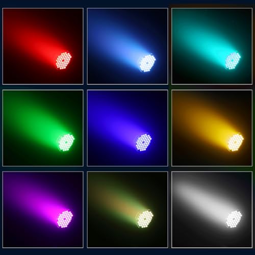 MADOWL Led Stage Lights, 54x3w RGBW Waterproof Led Par Light, IP67 DMX Outdoor LED Uplight - Image 4