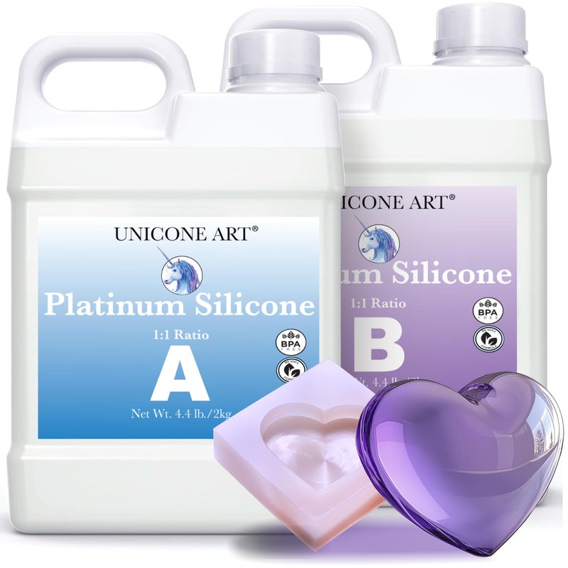 unicone art Unicone Art Liquid Silicone Mold Making Kit  11 Ratio Food Safe Fast Cure Remeltable Silicone Rubber Mold Making Gift  Ideal for Resin Epoxy Casting Plaster Casting Candle Making 88lbs 