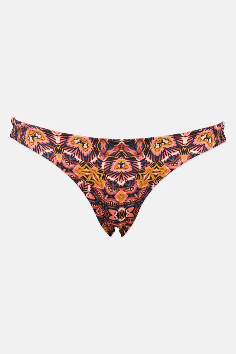Billabong Women Abstract Print Bikini Bottom, Multicolor - Image 1