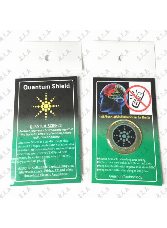 Negative Ion Anti-radiation Mobile Phone Energy Shield Computer Electrical Anti-electromagnetic Wave Mobile Phone Sticker-Color:Silver - Image 1
