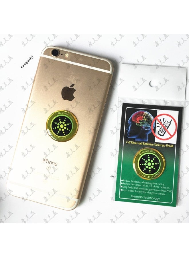 Negative Ion Anti-radiation Mobile Phone Energy Shield Computer Electrical Anti-electromagnetic Wave Mobile Phone Sticker-Color:Silver - Image 5