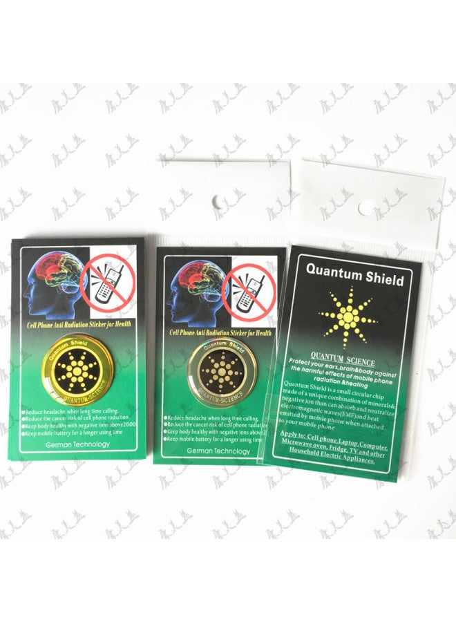 Negative Ion Anti-radiation Mobile Phone Energy Shield Computer Electrical Anti-electromagnetic Wave Mobile Phone Sticker-Color:Silver - Image 2