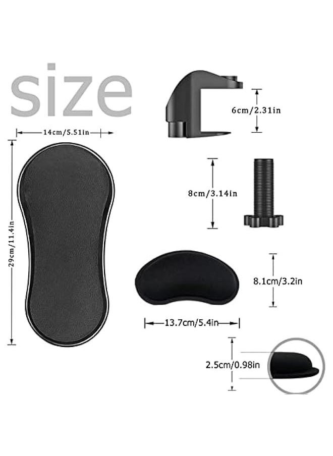 Generic - Adjustable Armrest Support with Keyboard and Mouse Wrist Rest Pads Ergonomic Design arm rest pad for Office Support Pad for Mouse. - Image 1