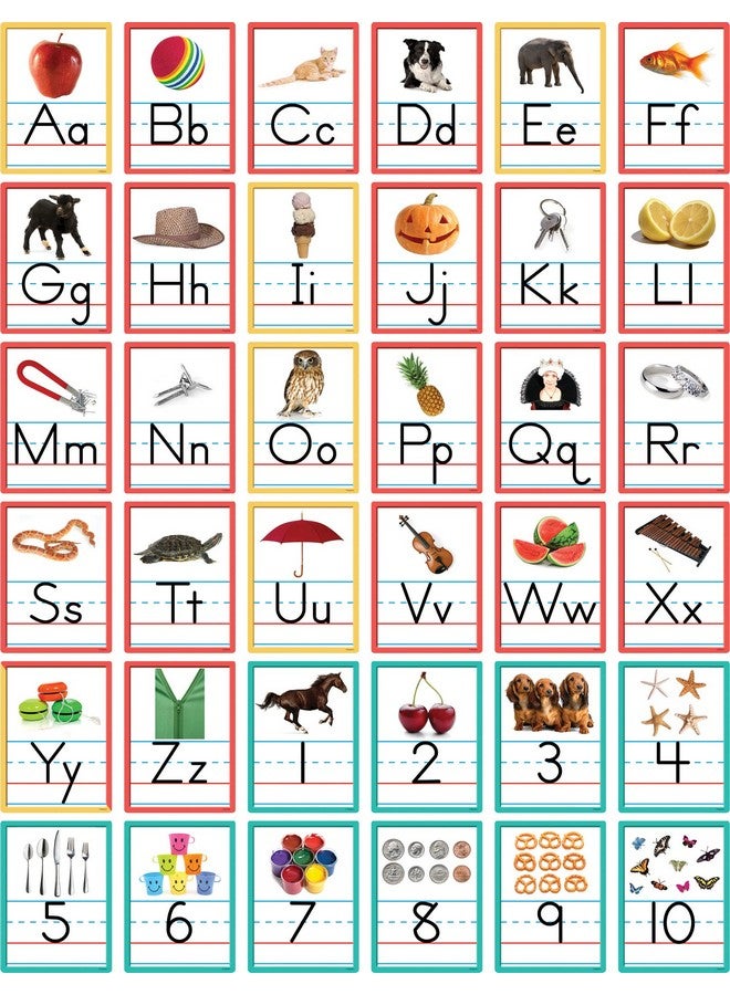 Edupress Alphabet and Numbers Accents, Pack of 36 Multicolored 6" x 8" - Image 4