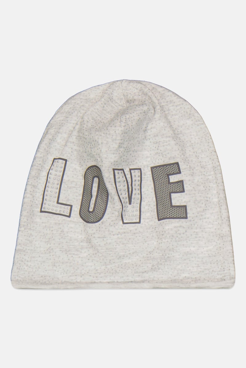 Chicco Toddlers Boy Graphic Print Beanie, Grey - Image 1