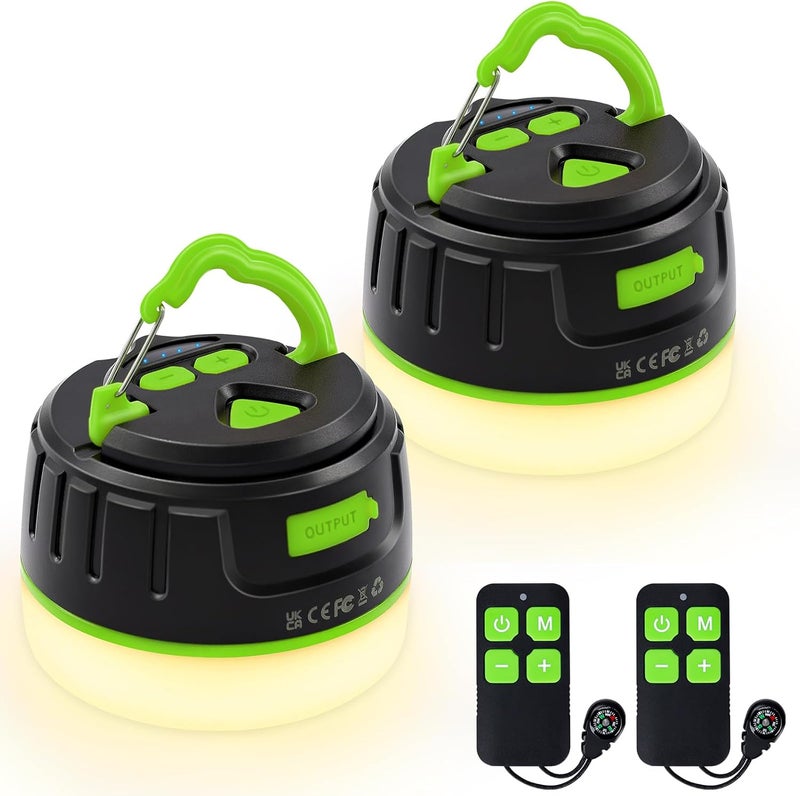 Sinvitron LED Camping Lantern Rechargeable with Remote Control - 1000LM 150H Runtime Tent Light, 5200mAh Water-Resistant Emergency Light for Hurricane Power Outages, Hiking Home - Image 1