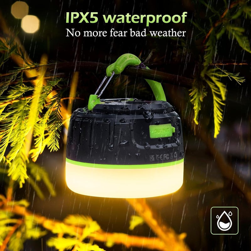 Sinvitron LED Camping Lantern Rechargeable with Remote Control - 1000LM 150H Runtime Tent Light, 5200mAh Water-Resistant Emergency Light for Hurricane Power Outages, Hiking Home - Image 5