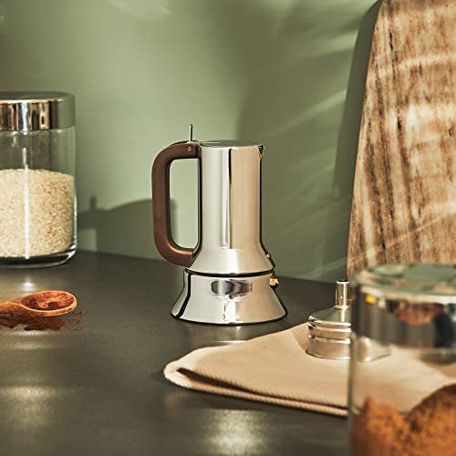 ALESSI أليسي 9090/1 - صانعة قهوة إسبريسو على الموقد بتصميم، ستانلس ستيل 18/10، مصقولة بمرآة، 1 كوب - Image 5