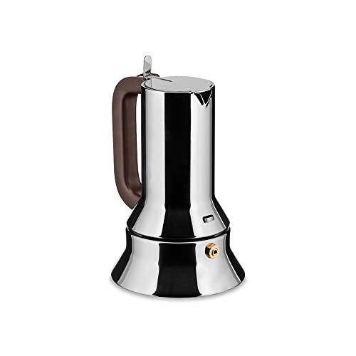 ALESSI أليسي 9090/1 - صانعة قهوة إسبريسو على الموقد بتصميم، ستانلس ستيل 18/10، مصقولة بمرآة، 1 كوب - Image 2