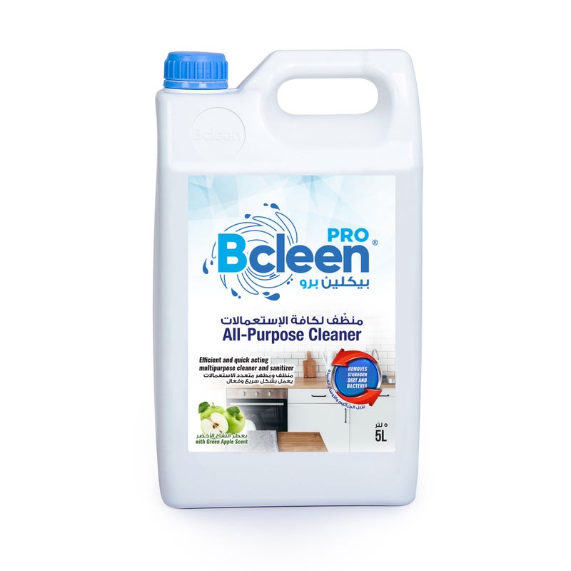 Bcleen All-Purpose Cleaner Green Apple 5L [1 Pc] - Image 1