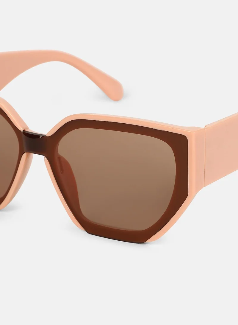 Haute Sauce  Polarized Full Rim Cat Eye Sunglasses For Women for Women | Best Price UAE