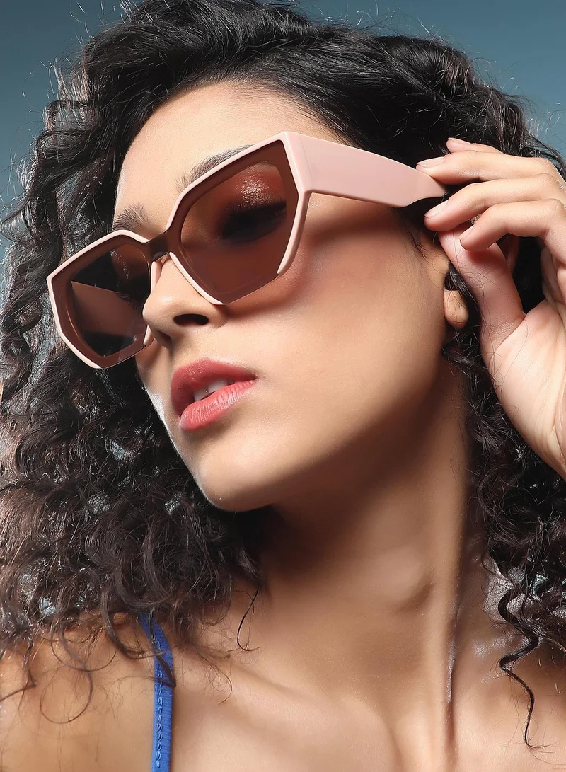 Haute Sauce  Polarized Full Rim Cat Eye Sunglasses For Women for Women | Best Price UAE