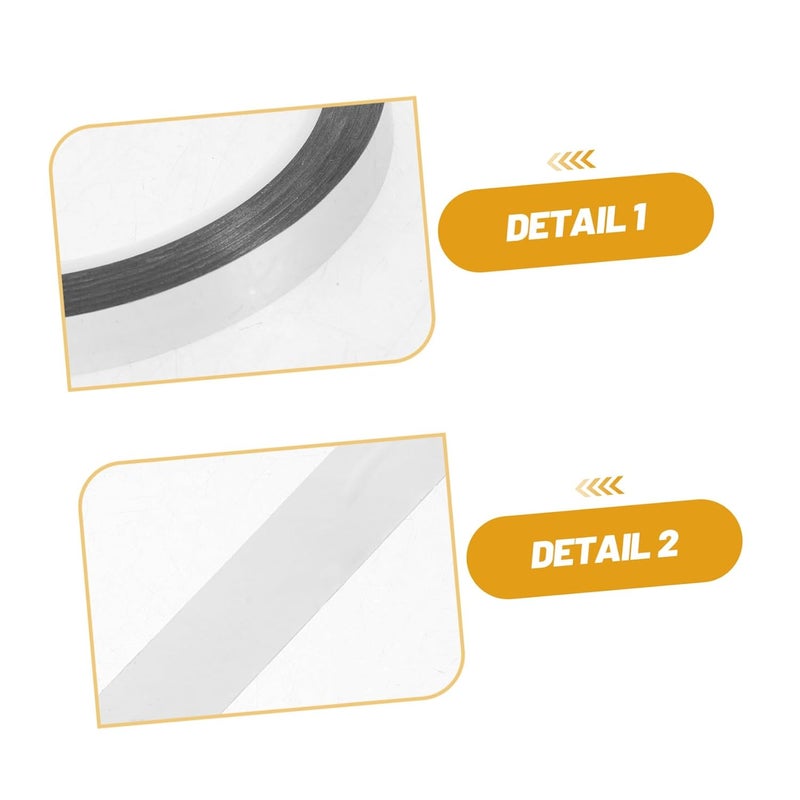 Healifty 10pcs Aluminum Foil Tape 10mm X 50m Silver High Reflective Finish Self Adhesive Aluminum Craft Foil Tape for Wall Decor and Art Projects - Image 3